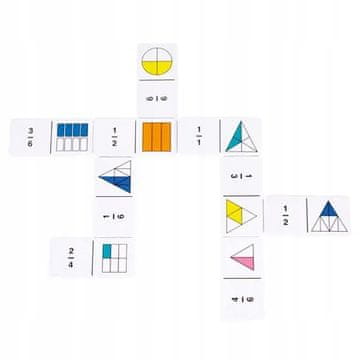 Learning Resources Domino edukativni set s razlomcima i postocima
