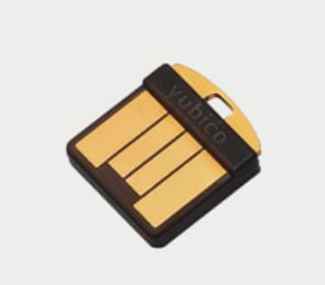 Yubico YubiKey 5 Nano, bez baterije, USB-A, FIDO 2, crno-zlatni, 5060408461457