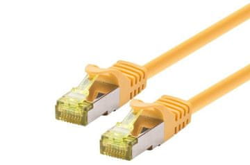 LOGON S/FTP AWG26 LSOH patch kabel 7 m CAT6A 500MHz - žuti, TCR6ASS070Y