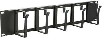 2U 19" organizatorska ploča s rupom za kabel, RAO115BL