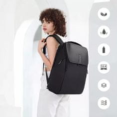 Bange Vodootporni ruksak za laptop 15,6" Gradski putni 46x30x19 cm Za posao Školski avion Muški Ženski Crna