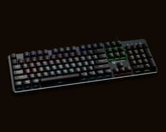 Žičana mehanička tipkovnica za igranje s crnom RGB pozadinskom razinom, qwerty