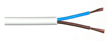 Zamel Radionički kabel H05VV-F (OWY) 2x1,5 bijeli /100m/