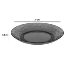 5Five® Estiva tanjur, promjer 27 cm, plastični, tamno sivi