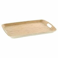 5Five® Bambusov pladanj, bijeli, pravokutni, 46x31 cm, ručke