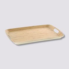 5Five® Bambusov pladanj, bijeli, pravokutni, 46x31 cm, ručke