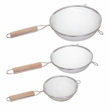 5Five® Set od 3 cjedila od nehrđajućeg čelika s ručkama od bukovog drva
