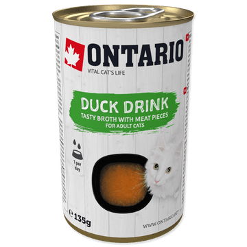 Ontario napitak za odrasle mačke s pačjom hranom 135 g