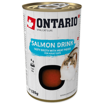 Ontario napitak za odrasle mačke s lososom 135 g