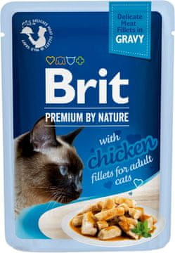 Brit PREMIUM HRANA ZA MAČKE ZA ODRASLIJE PILEĆE FILETE (vrećica) 85 g