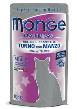 Monge Cat komadići tune s govedinom 80 g