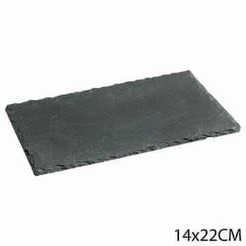 5Five® Tanjur za posluživanje 14 x 22 cm crni Izrađen od prirodnog škriljevca