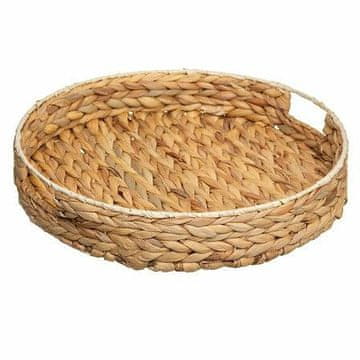 Atmosphera Okrugli pladanj Jacynte, prirodni, 35 cm, izrađen od vodenog zumbula