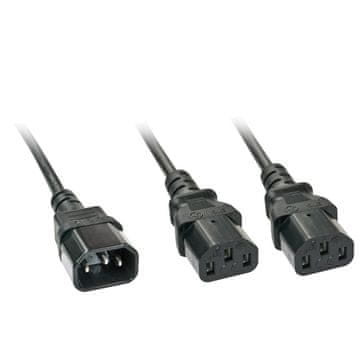 Lindy kabel za napajanje 2M C14 na 2x C13 Y NGX-00002, 30039
