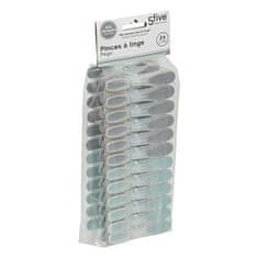 5Five® Set od 24 štipaljke za rublje, siva/menta boja