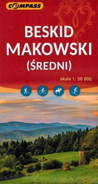 Compass Beskid Makowski (srednji) 1:50.000. Turistička karta. Objavljeno 2025. Kompas