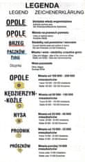 Accent Bikes Opolsko vojvodstvo 1:185.000. Plastificirana administrativna i turistička karta.