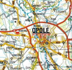 Accent Bikes Opolsko vojvodstvo 1:185.000. Plastificirana administrativna i turistička karta.
