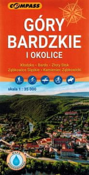 Compass Bardzkie planine i okolica 1:35.000. Laminirana turistička karta. Izdanje 2025. Kompas.