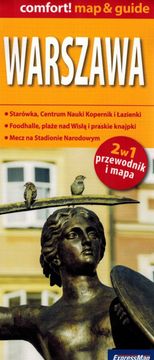 Varšava. Laminirana karta / Karta grada + Mini vodič. Izdanje 2025.