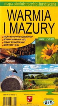 Accent Bikes Varmijsko-mazursko vojvodstvo / Varmija i Mazury. Administrativna i turistička karta.
