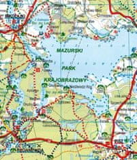 Accent Bikes Varmijsko-mazursko vojvodstvo 1:250.000. Plastificirana administrativna i turistička karta.