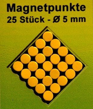 Jednobojni markeri/magneti za karte. Žuti. 25 komada.