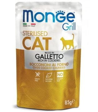 Monge Cat Grill sterilizirana piletina 85 g vrećica