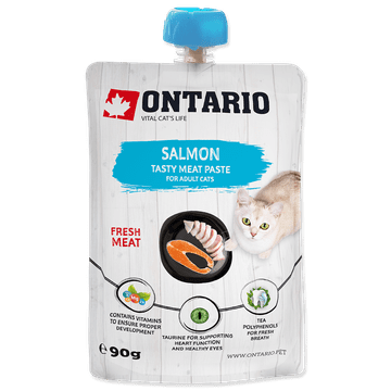 Ontario Cat Adult Tasty mesna pasta s lososom 90 g