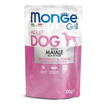 Monge Dog Grill komadići za odrasle pse sa svinjetinom 100 g