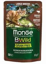 Monge BWild Cat Adult Large Buffalo hrana za odrasle mačke s povrćem u umaku 85 g