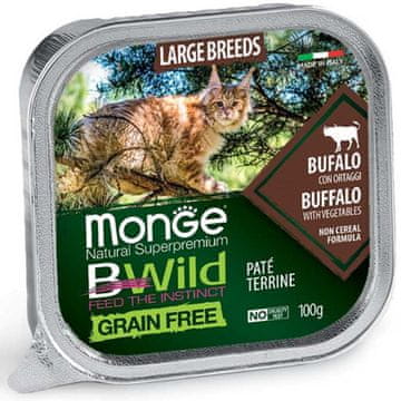 Monge BWild pašteta za odrasle mačke od velikog bivola 100 g