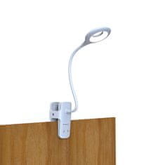 LIVEFY Reading LED lampa s klipom + USB-C kabel, bijela