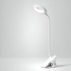 LIVEFY Reading LED lampa s klipom + USB-C kabel, bijela