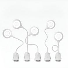 LIVEFY Reading LED lampa s klipom + USB-C kabel, bijela