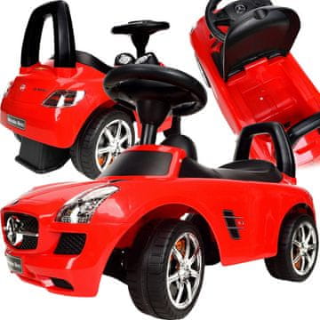 3 u 1 kolica za vožnju, guralica, hodalica, automobil, glazba, sirena, pretinac za pohranu