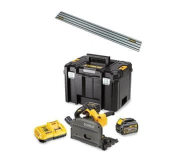 DEWALT ubodna pila 165 mm 54V DCS520T2 2x6/2.0Ah FLEXVOLT + šina 1.5 m