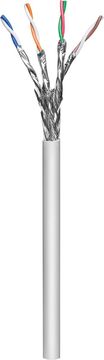 MicroConnect S/FTP CAT6a 100m sivi, LSZH, AWG 26/7, CU, fleksibilni podatkovni/patch kabel, nezavršen, za unutarnju upotrebu, KAB031-100