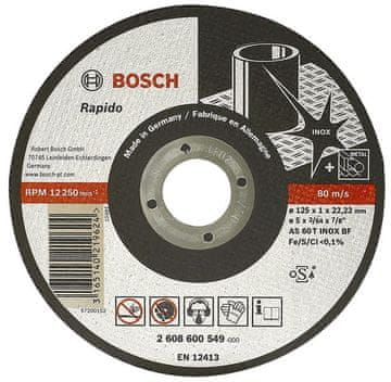 Bosch disk MET.230mm x 2.0mm x 22mm expert ZA inox rapido