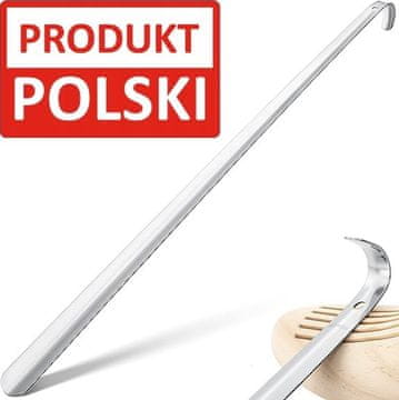 Metalna lopatica za cipele 66 cm XXL PROIZVOD ZA POLIRANJE Duga, jaka, srebrna
