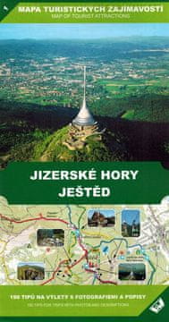 Jizerské hory, Ještěd 1:50 000. Karta turističkih atrakcija 1.