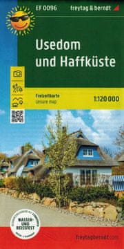 Freytag & Berndt Usedom 1:120.000. Vodootporna turistička karta EF 0096. Objavljeno 2025. Freyatg & Berndt