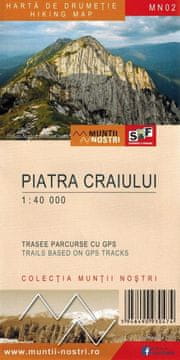 Piatra Craiului 1:40.000. Turistička karta MN02.