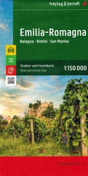 Freytag & Berndt Emilia-Romagna, Bologna, Rimini, San Marino. Cestovna i turistička karta. Izdanje 2024.