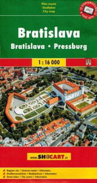 Shocart Bratislava 1:16.000. Karta / Plan grada. Objavljeno 2024.