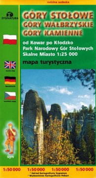Stolne planine, Wałbrzychske planine, Kamienske planine 1:50.000. Turistička karta. Referentni broj