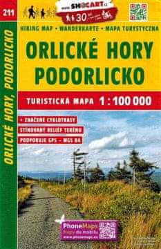 Shocart Orlické planine i Podorlicko. Turistička karta 211.