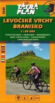 Lewockie Mountains / Levocske vrchy, Branisko. Turistička karta 5040. Plan Tatre