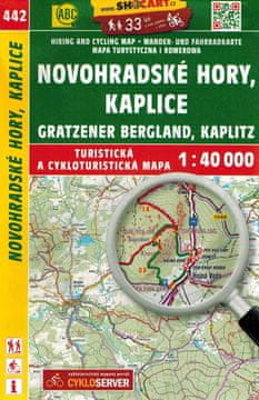 Shocart Novohradsko gorje / Novohradské Hory, Kaplice. Turistička karta 442. Ur. 2023.