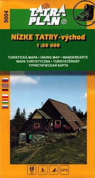 Niske Tatre, istok / Niske Tatre, visina 1:50 000. Turistička karta 5004. Plan Tatre